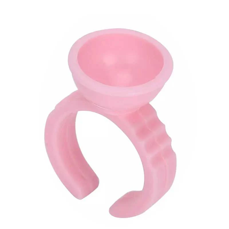 Pink Plastic PMU Ink Cup Rings - Image 3